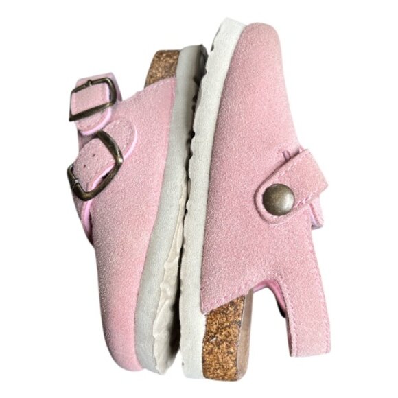 Northside Toddler Girls Suede Leather Slingback Clog Slides Velcro Buckle Size 6 - Picture 7 of 9